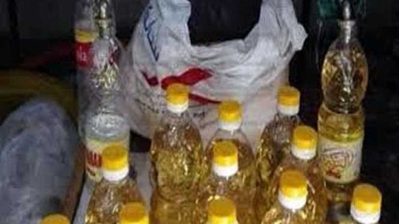 ضبط زيت مدعم وشيبسي