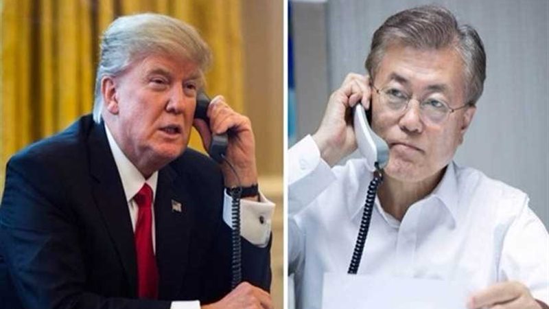 مون وترامب يتباحثان