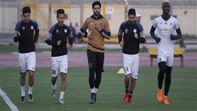المصري يختتم تدريباته استعدادًا لمواجهة إنبي