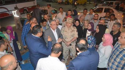 محافظ المنيا يفتتح ميدان الصيادين على كورنيش النيل