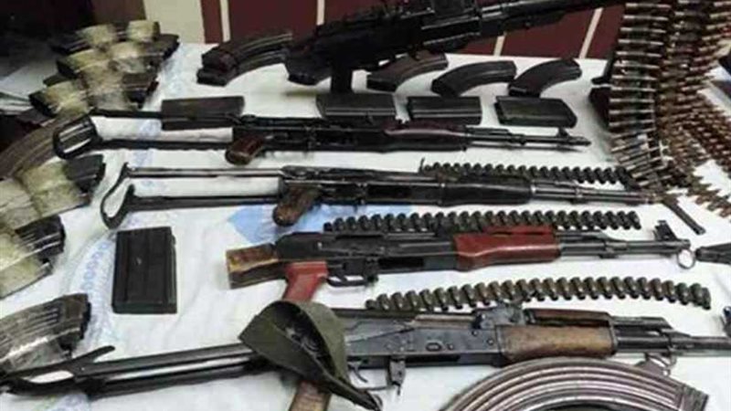 ضبط ١٨٣ قطعة سلاح