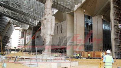 أعمال انشاء المتحف المصري الكبير