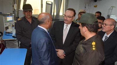 حبيب يشيد بمستوى المستشفى العسكري ببني سويف
