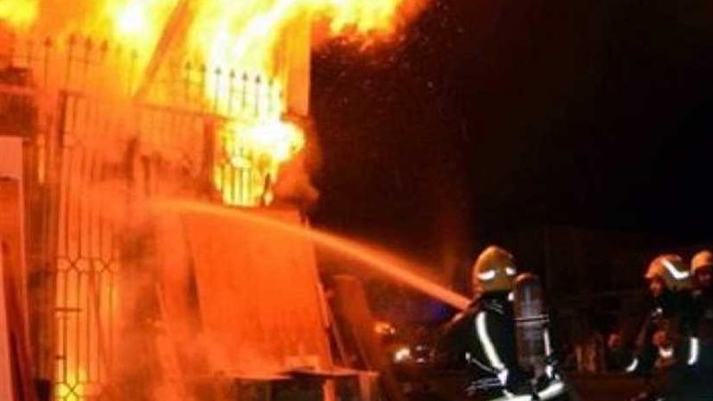 احتراق ٣ منازل ونفوق