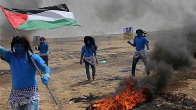 أفاتار يحتج في غزة..(صور)