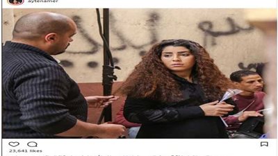 أيتن عامر من كواليس مسلسل أيوب: 