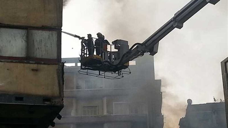 اشتعال حريق بجهاز