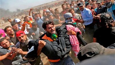 استشهاد 52 فلسطينيا وإصابة 2410 برصاص قوات الاحتلال في مذبحة يوم العودة