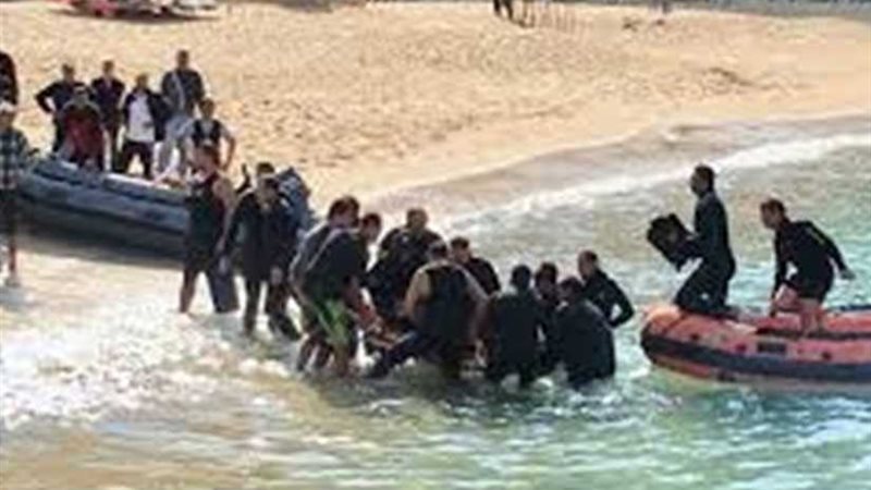 انتشال جثة غريق بشاطئ