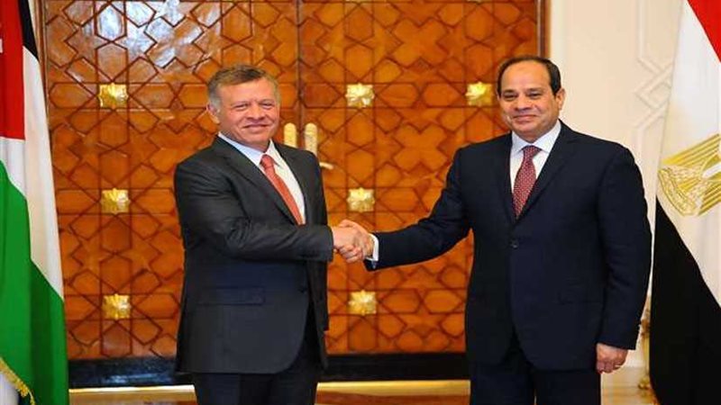 السيسي وعاهل الأردن