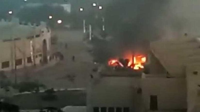 حريق بالقرية الأولمبية