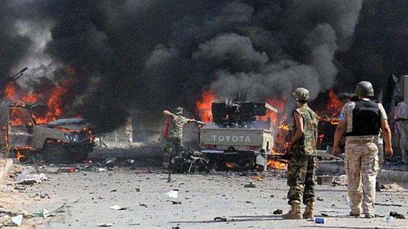 انفجار مركبة مفخخة