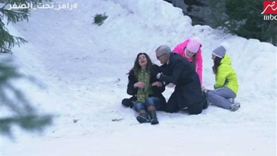 انهيار رانيا فريد شوقي وبكاء هستيري في مواجهة دب رامز تحت الصفر.. (فيديو)