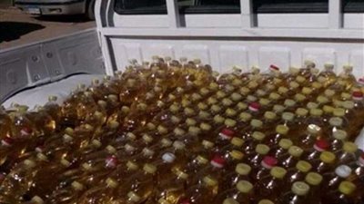 ضبط 16 طن زيتا معاد تدويره بالجيزة