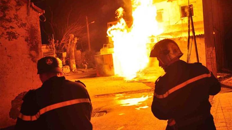 وفاة طفلة في حريق