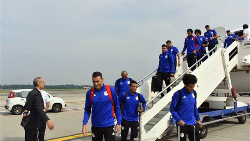 المنتخب الوطنى يصل