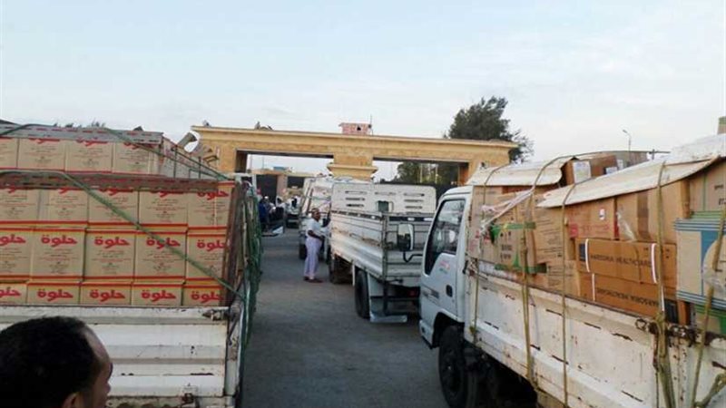 وصول قافلة المساعدات