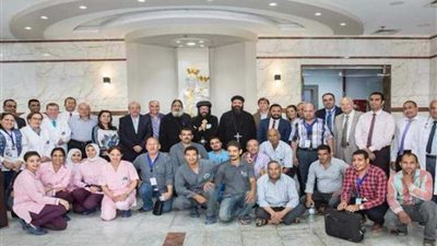 وفد كنسي يتفقد مستشفى مصر المحبة بالمنيا