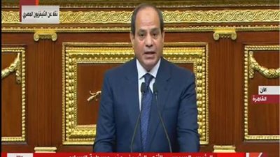 السيسي: المرأة والأسرة المصرية يخوضون معركة بناء مصر الحديثة (فيديو)