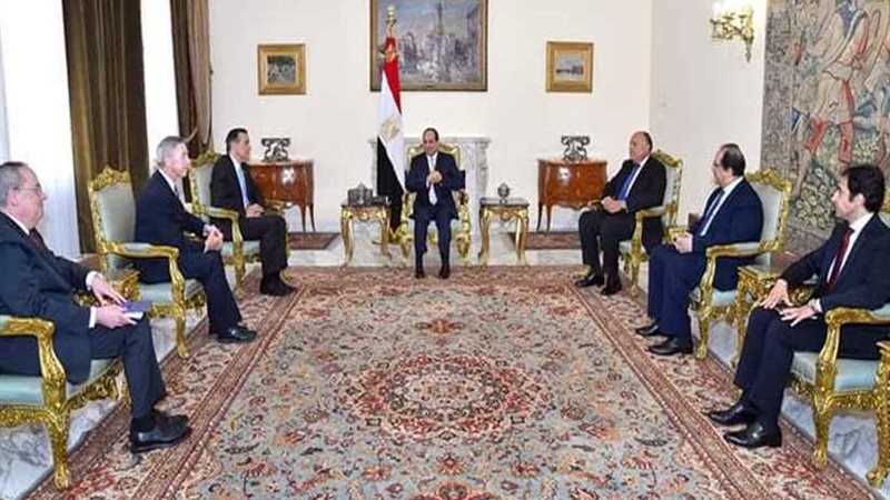 الرئيس السيسى يستقبل