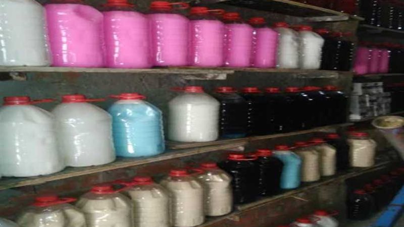 ضبط 30 طن منظفات