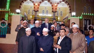 محافظ القليوبية يفتتح مسجد الشيخ سلامة بطنان.. صور