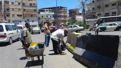 بالصور..حملة لرفع كفاء النظافة وتجميل مدينة كفر الدوار