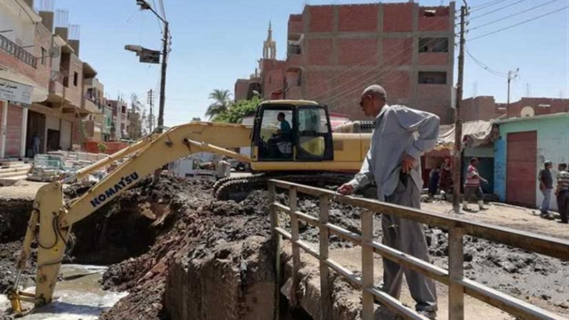 تسريب بصرف أبو تيج..