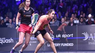 رنيم الوليلي تواجه نور الشربيني في نهائي السلسلة العالمية للإسكواش