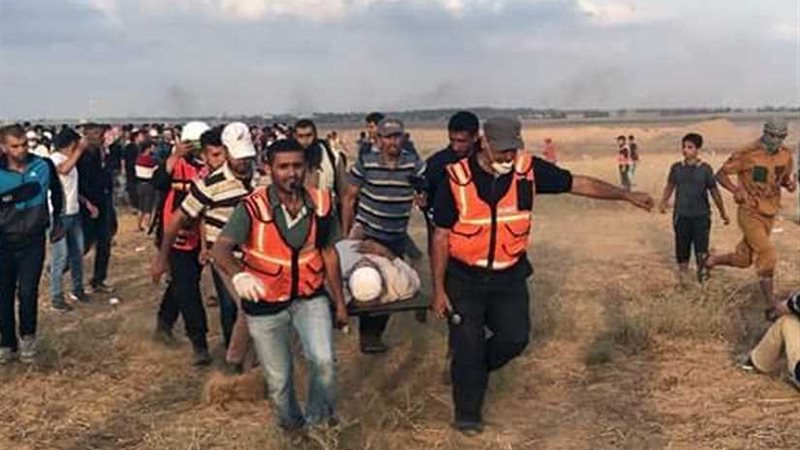 إصابة 100 فلسطيني