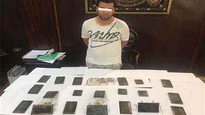 سقوط تاجر «الحشيش» في المعادي