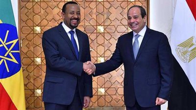 السيسي وأبيي أحمد جددا عزمهما على التوصل لاتفاق نهائي بشأن سد النهضة