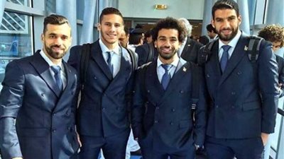 منتخب مصر يتوجه إلى إيكاترينبرج ومحمد صلاح على رأس البعثة