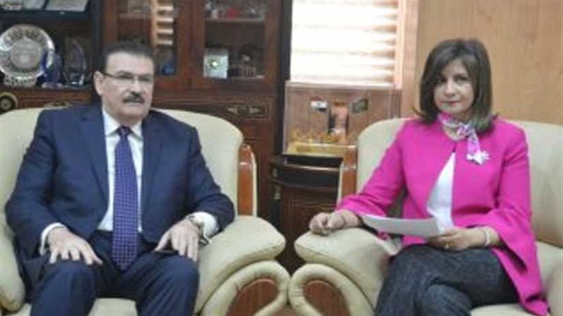 وزيرة الهجرة تستقبل