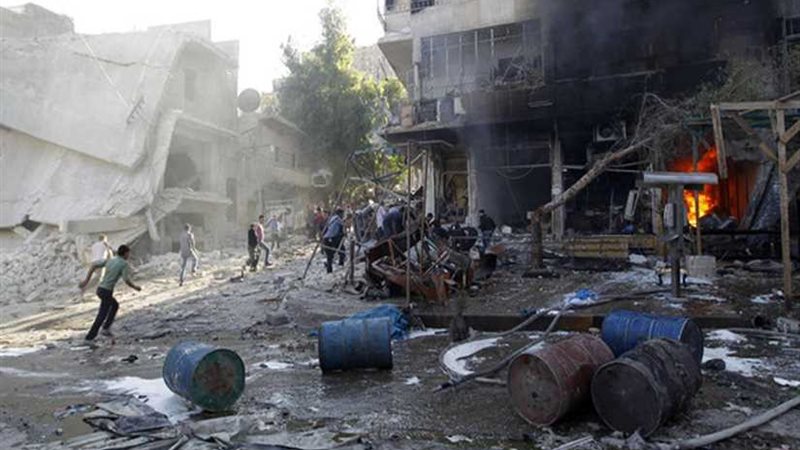 سلسلة انفجارات ضخمة