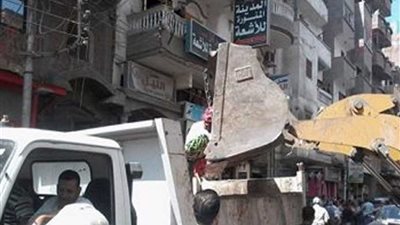 إزالة 378 إشغال طريق في حملة مكبرة بدمنهور