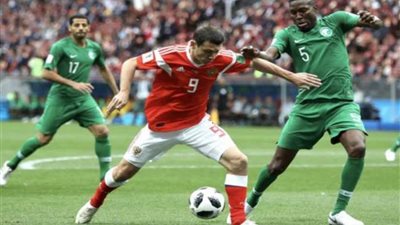 روسيا تسجل الهدف الأول في السعودية