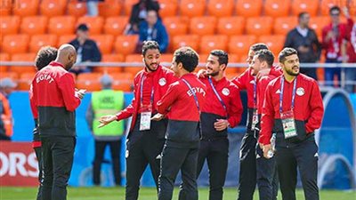 منتخب مصر يصل ملعب ياكتنبرج أرينا استعدادا لمواجهة أوروجواى