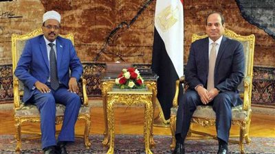 المتحدث باسم الرئاسة : الرئيس السيسى يتلقى تهنئة بعيد الفطر من نظيره الصومالي