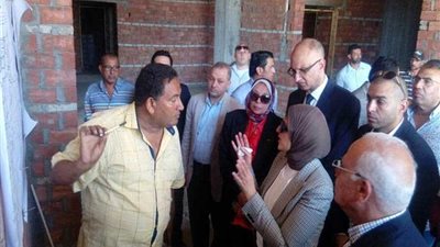 وزيرة الصحة في المبنى الإداري لهيئات التأمين الصحي ببورسعيد