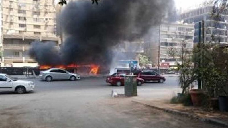 إخماد حريق اندلع