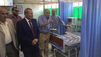 وكيل صحة الدقهلية يتفقد تجهيزات وحدة الغسيل الكلوي بكوم النور