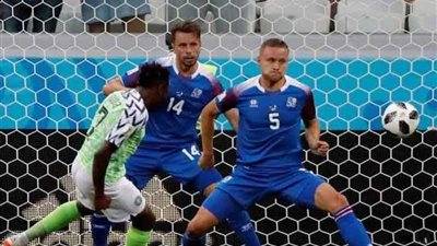 نيجيريا تقترب من الدور ثمن النهائي بثنائية نظيفة أمام أيسلندا