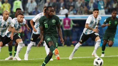 بهدف «موزيس» نيجيريا تتعادل من ضربة جزاء أمام الأرجنتين