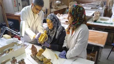 ترميم القطع الأثرية المستردة من إيطاليا