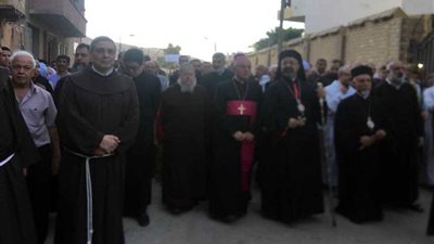 بدء احتفالات افتتاح مزار العائلة المقدسة بأسيوط (صور)