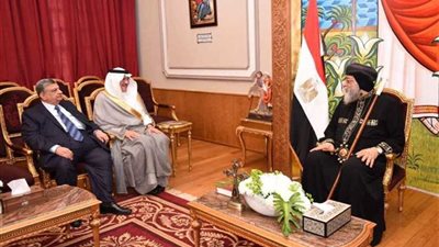 البابا تواضروس يستقبل السفير السعودي