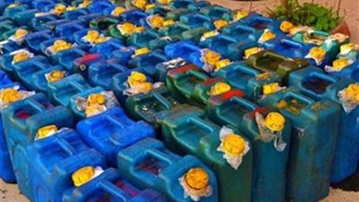 ضبط 25 ألف لتر بنزين قبل تهريبها بالزيتون