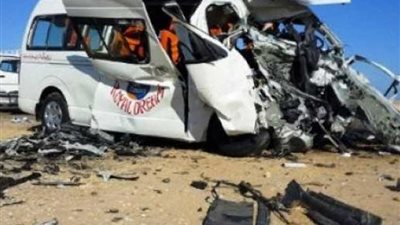 مصرع 5 أشخاص من أسرة واحدة فى حادث مرورى بطريق شرم الشيخ