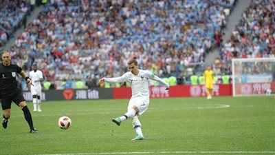 جريزمان أفضل لاعب في مباراة فرنسا وأوروجواي